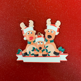 Reindeer Ornaments - 3 heads
