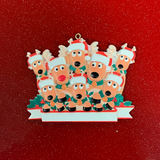 Reindeer Ornaments - 8 heads