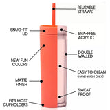 Double Walled Acrylic Tumblers - 16oz