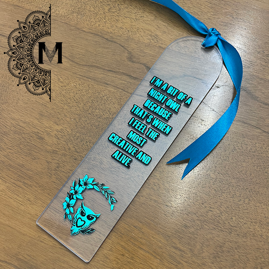 BLANK Acrylic Bookmarks Large The Vinyl Menagerie Blank acrylic bookmarks large the vinyl menagerie