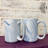 Blank 15oz Ceramic Marble Mug - Sublimation Friendly