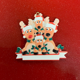 Reindeer Ornaments - 4 heads