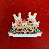 Reindeer Ornaments - 5 heads
